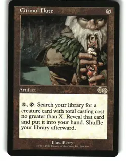 Magic The Gathering - Urza's Saga Citanul Flute 289 Rare 1998 - Image 1
