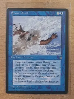 1995 MAGIC THE GATHERING ICE AGE SNOW DEVIL TD25 - Image 1