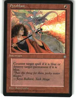 Magic the Gathering - Ice Age Pyroblast 1995 213 Common - Image 1