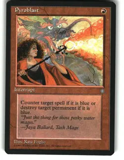 Magic the Gathering - Ice Age Pyroblast 1995 213 Common - Image 1