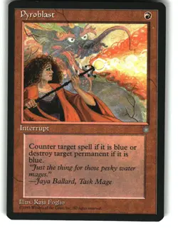 Magic the Gathering - Ice Age Pyroblast 1995 213 Common - Image 1
