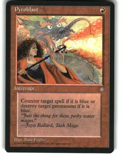 Magic the Gathering - Ice Age Pyroblast 1995 213 Common - Image 1