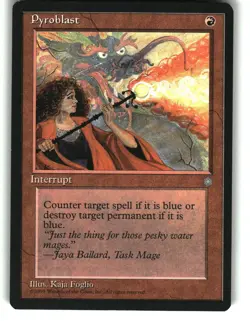 Magic the Gathering - Ice Age Pyroblast 1995 213 Common - Image 1