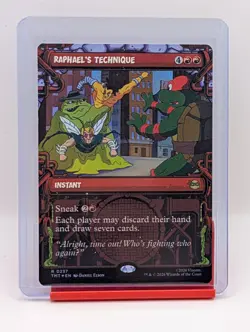 Raphael's Technique [Showcase Foil] #237 Magic Teenage Mutant Ninja Turtles - Image 1