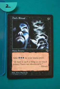 Dark Ritual - MTG - Tempest - Lightly Played - Magic the Gathering(2) - Image 1