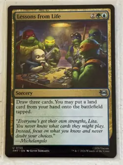 LESSONS FROM LIFE 155 UC TEENAGE MUTANT NINJA TURTLES Magic: The Gathering NM/M - Image 1