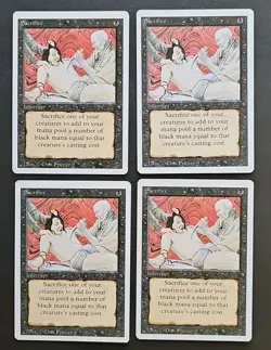 4x Mtg 🔥🔥 Sacrifice 🔥🔥 Revised Edition 🌟 MT/NM 🌟 Magic The Gathering - Image 1
