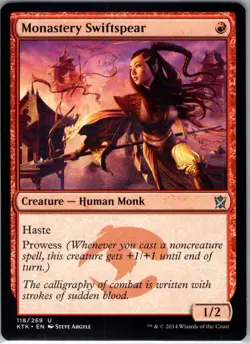 Monastery Swiftspear - 118 - Khans of Tarkir - Magic MTG - NM - B3G1 - Image 1
