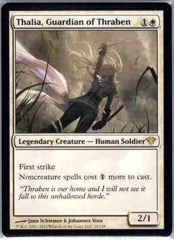Thalia, Guardian of Thraben - 24 - Dark Ascension - Magic MTG - NM - B3G1 - Image 1