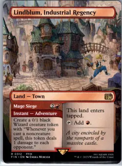 Lindblum, Industrial Regency (Borderless) - 312 - FINAL FANTASY - Magic MTG - NM - Image 1