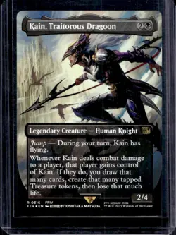 2025 Magic MTG Final Fantasy Kain Traitorous Dragoon BL Rare #0316 - Image 1