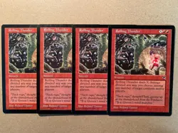 MTG 4x Rolling Thunder Tempest Pauper Modern Magic the Gathering x4 LP - Image 1