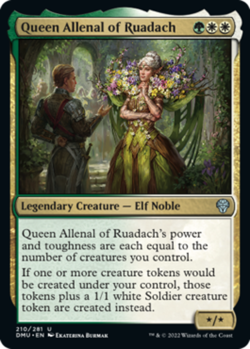 4 x Queen Allenal of Ruadach - Foil - Dominaria United - NM-Mint - MTG - Image 1