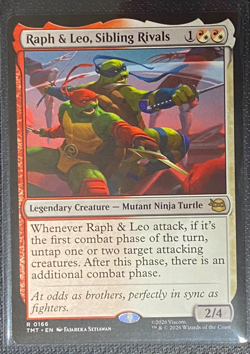 Raph & Leo, Sibling Rivals Teenage Mutant Ninja Turtles Regular MTG TMT #166 NM - Image 1