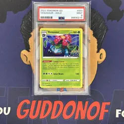 PSA 9 MINT 2022 Pokemon Go VENUSAUR #003 Holo Foil Rare - Image 1