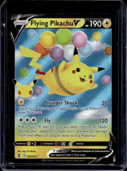 2021 Pokemon SWSH Celebrations Flying Pikachu V #006/025 - Image 1