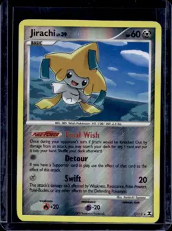 2009 Pokemon Platinum Rising Rivals Jirachi Reverse Holo #7/111 - Image 1