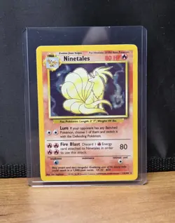 Pokemon TCG Ninetales Holo Rare Unlimited 12/102 Card LP Vintage - Image 1
