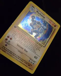 Pokemon TCG - MACHAMP - 1ST EDITION - 8/102 - HOLO - RARE - BASE SET (1999) - MP - Image 2