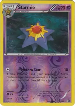 x1 Starmie - 73/160 - Rare - Reverse Holo Pokemon XY Primal Clash M/NM - Image 1