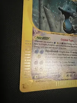 Kingdra Crystal 148/147 Aquapolis Holo Crystal Secret Rare Pokemon TCG - Image 4