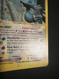Kingdra Crystal 148/147 Aquapolis Holo Crystal Secret Rare Pokemon TCG - Image 5