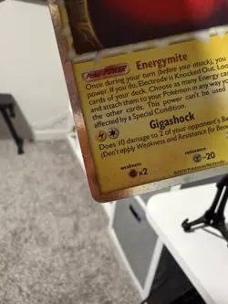 Pokemon Electrode (Prime) 93/102 Triumphant Ultra Rare Holo 2010 LP - Image 5