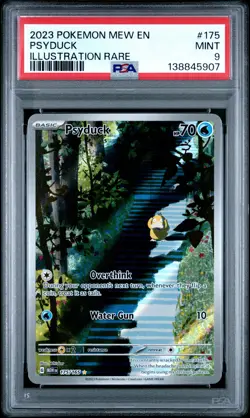 2023 POKEMON MEW EN-151 ILLUSTRATION RARE #175 PSYDUCK PSA 9 - Image 1