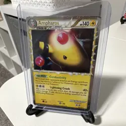 Pokemon Ampharos (Prime) 105/123 Heartgold & Soulsilver Ultra Rare Holo 2010 LP - Image 1