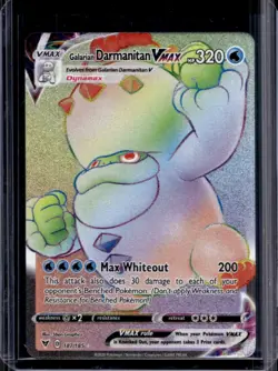 2020 Pokemon SWSH Vivid Voltage Galarian Darmanitan VM #187/185 - Image 1