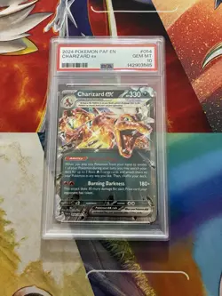 Pokemon Card 2024 Pokemon PAF EN Charizard EX #54 Paldean Fates PSA 10 One Owner - Image 1