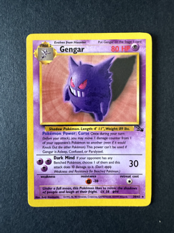 LP+ 1999 Pokemon TCG WOTC Fossil Gengar 20/62 Non Holo Rare Unlimited 20/62 - Image 1