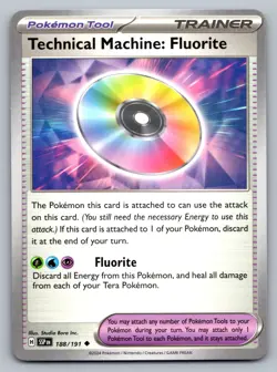 Pokemon TCG SV08: Surging Sparks Technical Machine: Fluorite 188/191 - Image 1