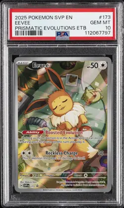 2025 POKEMON SVP PRISMATIC EVOLUTIONS ELITE TRAINER BOX EEVEE PSA 10 - Image 1