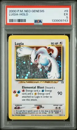 2000 POKEMON NEO GENESIS #9 LUGIA-HOLO PSA 5 - Image 1