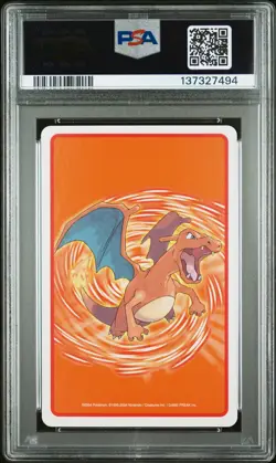 2004 POKEMON FIRERED VERSION PLAYING CARDS 7 OF CLUBS MEOWTH PSA 10 - Image 2