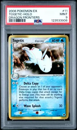 2006 POKEMON EX DRAGON FRONTIERS #11 TOGETIC-HOLO PSA 9 - Image 1
