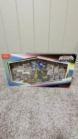 Pokemon Prismatic Evolutions Lucario and Tyranitar EX Premium Collection Sealed - Image 2
