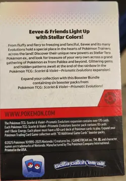Pokemon Prismatic Evolutions Booster Box 6 Packs Eevee Umbreon Sylveon - Image 2