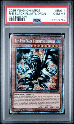 Red-eyes Black Fullmetal Dragon MP25-EN014 Starlight Rare 1st Yugioh PSA 10 *752 - Image 1