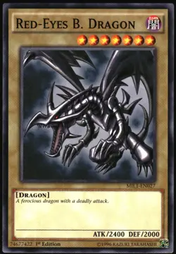 Yu-Gi-Oh! - Red-Eyes B. Dragon 2016 MIL1-EN027 Common 1st Edition - Image 1