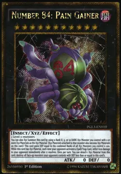 Yu-Gi-Oh! - Number 84: Pain Gainer 2016 PGL3-EN010 Gold Secret Rare 1st Edition - Image 1