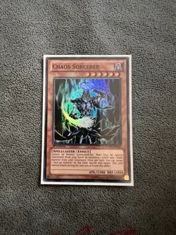 Yu-Gi-Oh Chaos Sorcerer LCYW-EN248 Yugi's World 1st Edition Super Rare EU 2012 - Image 1