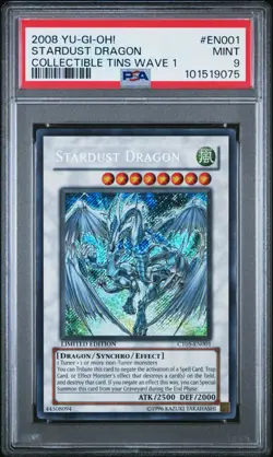 Yu-Gi-Oh! 2008 Stardust Dragon Collectible Tins Wave 1 CT05-EN001 PSA 9 RARE - Image 1