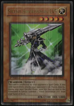 Yu-Gi-Oh! - Flaming Eternity Silent Swordsman LV5 2005 FET-EN008 1st Edition - Image 1