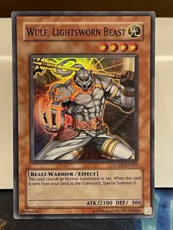 Wulf, Lightsworn Beast - LODT-EN023 - Super Rare - Unlimited Edition - MP - Image 1