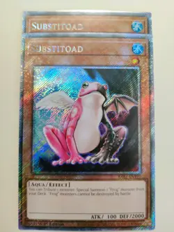 2x Yugioh! Substitoad RA03-EN197 Platinum Secret Rare 1st Ed NM - Image 1