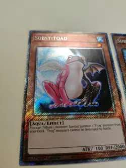 2x Yugioh! Substitoad RA03-EN197 Platinum Secret Rare 1st Ed NM - Image 3