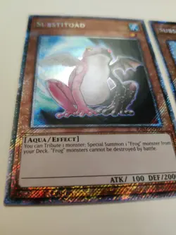 2x Yugioh! Substitoad RA03-EN197 Platinum Secret Rare 1st Ed NM - Image 4