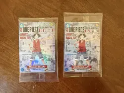 Bandai One Piece CCG US Voyage Promo Monkey D. Luffy Card Lot (2) English - Image 1
